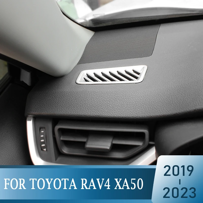 For Toyota RAV4 2019 2020 2021 2022 2023 RAV 4 XA50 Hybrid Car Dashboard Air Conditioning Vent Outlet Trim Cover Accessories