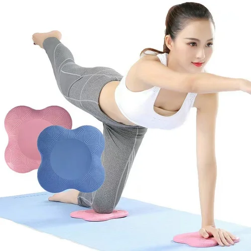 Imagen 1 del producto Rodillera de Pilates, almohadilla protectora de muñeca y mano, estera de Yoga antideslizante, almohadilla de soporte plana de espuma TPE suave de Color sólido, accesorios de Fitness, 2 uds.