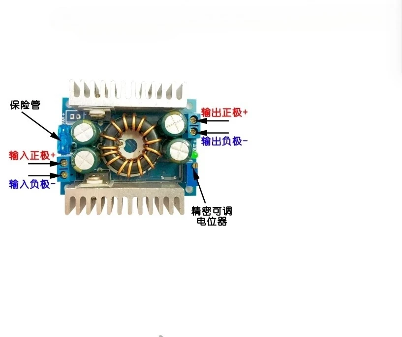 Tuya-Lussen Tools8-32V Boost 9-46V150W Boost Module DCDC Выход Регулируемый регулируемый источник питания для автомобиля LED24V36V-Alexa Google