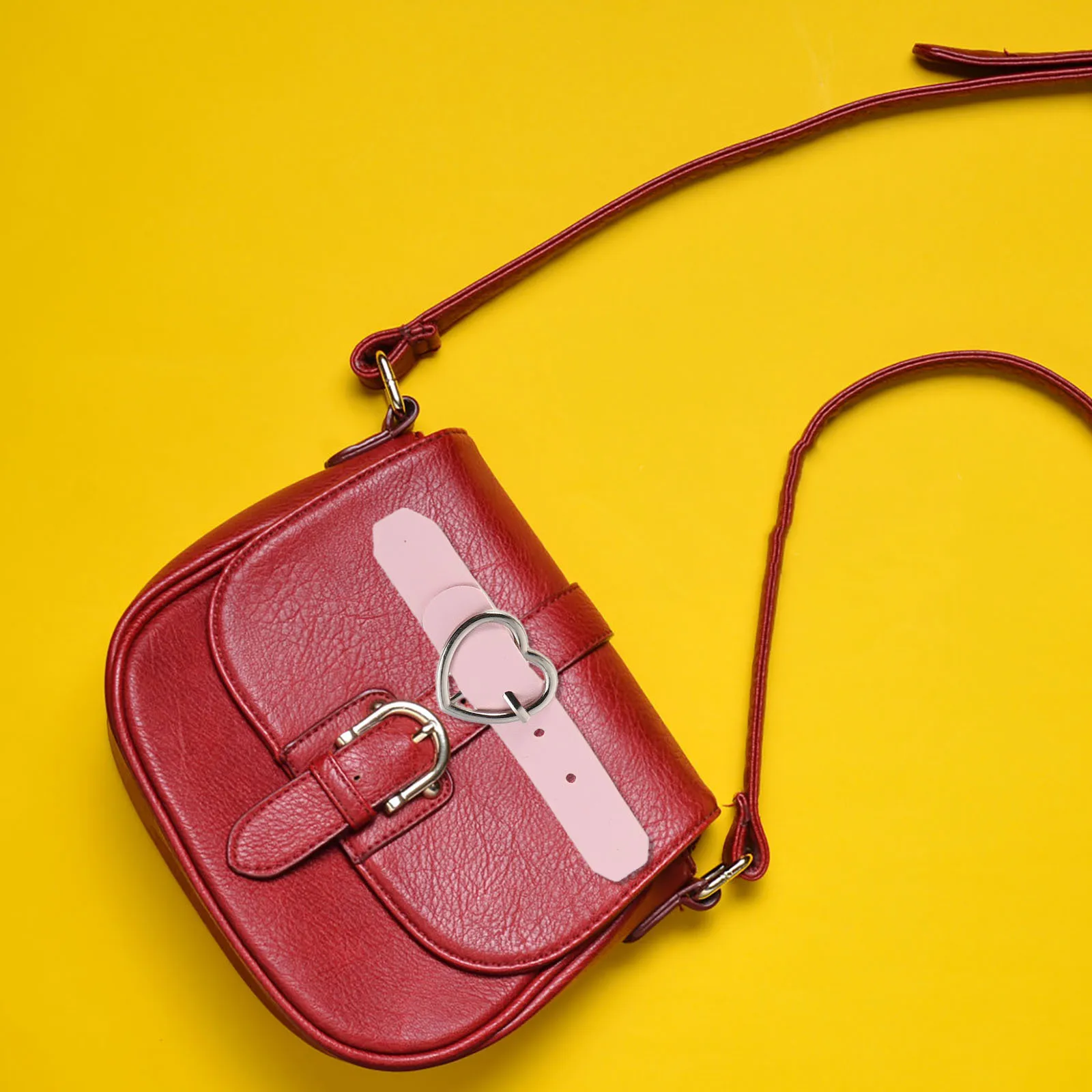 8 قطعة حزام أسود قابل للتعديل مشبك معدني على شكل نجمة على شكل قلب للنساء حقيبة ملابس حذاء إغلاق زخرفي مسامير يدوية ذاتية الصنع