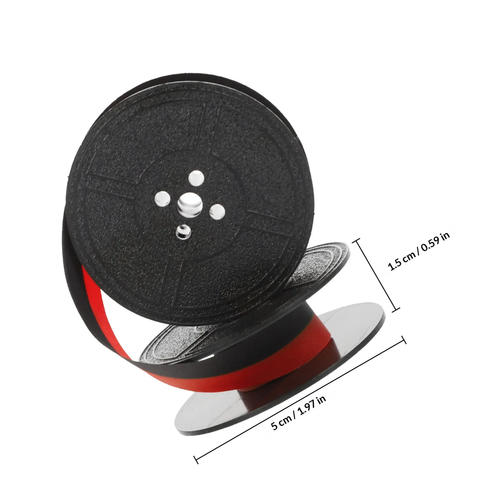 Universal Typewriter Ribbon Twin Spool for Most Models Professional Nylon Ink Ribbon Strong Absorption Clear Print Long Life Red