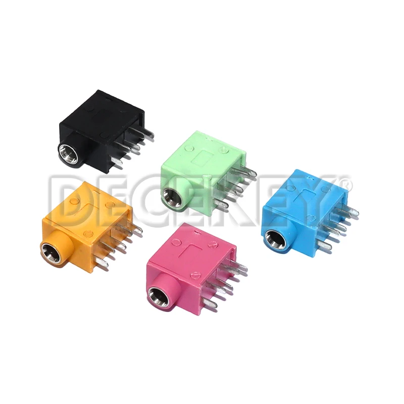 5pcs PJ-325 3.5MM Audio Headphone Jack Connector Stereo Audio Earphone Connectors 3.5 PJ-325 Audio Jack Socket Multicolor