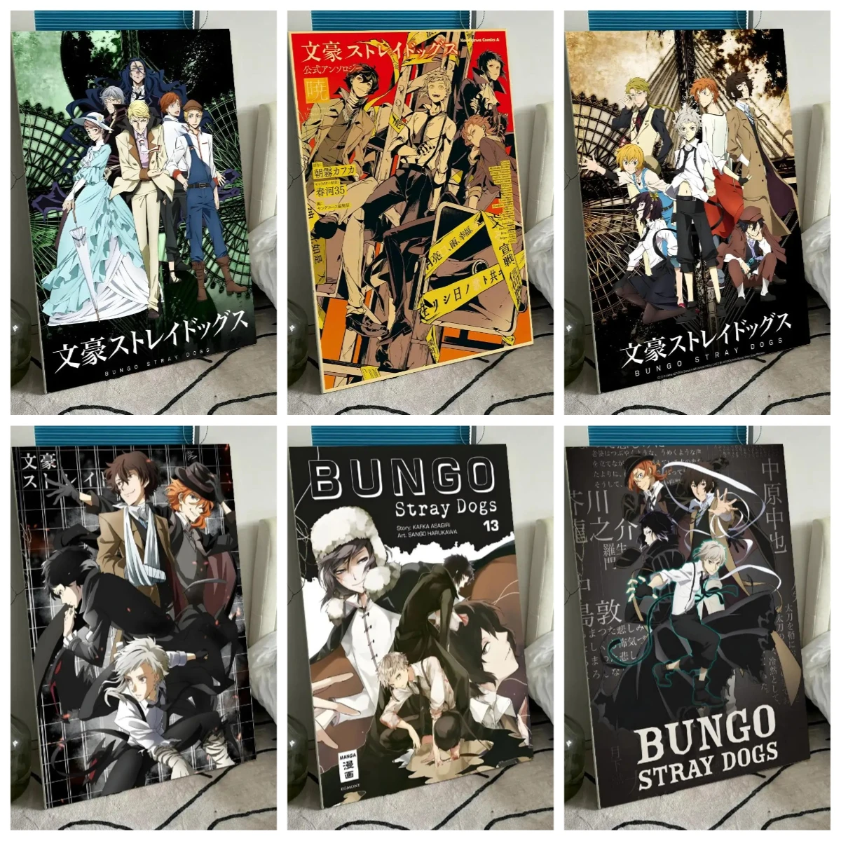 

500 Pieces Jigsaw Puzzle for Adults Hot Anime B-Bungo Stray Dogs Paper Puzzles Home Decor Wall Display Festival Gift