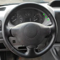 Car Steering Wheel Cover Trim For Peugeot 207 Expert Partner Citroen Berlingo Jumpy Toyota Proace Soft Perforated Leather Cover