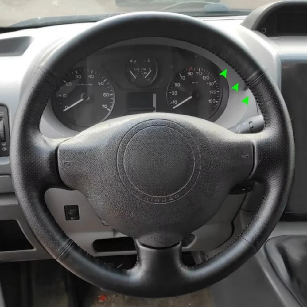 Car Steering Wheel Cover Trim For Peugeot 207 Expert Partner Citroen Berlingo Jumpy Toyota Proace Soft Perforated Leather Cover