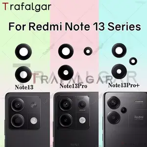 Bilashmart Rear Back Camera Glass Lens Xiaomi Redmi Note 13 Pro+ Plus 5G 4G Camera Cover Replacement with Adhesive Sticker