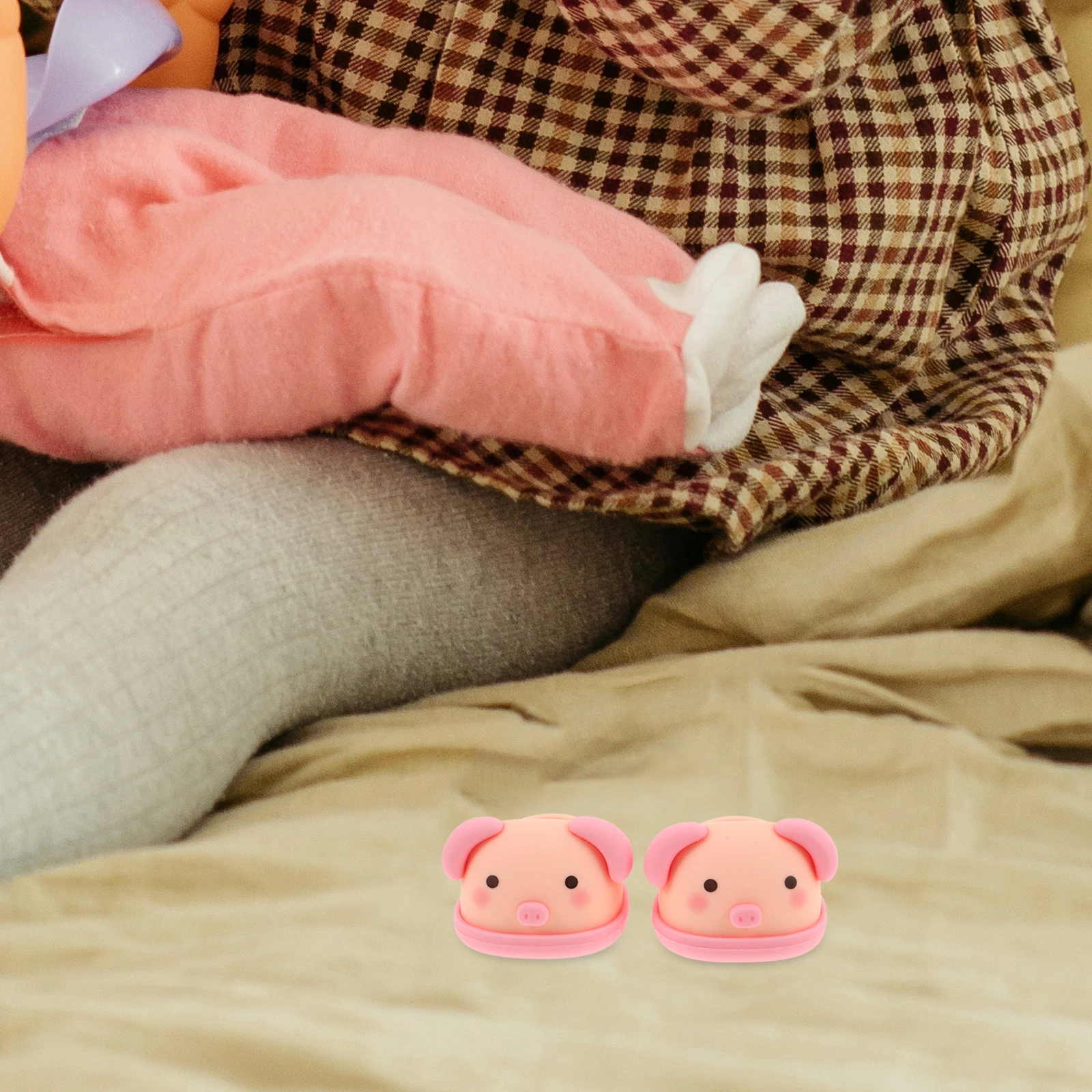 1 par de zapatos en miniatura: adorables accesorios de vestir para calzado, decoración de zapatos con animales de dibujos animados encantadores, Ideal para juego de rol