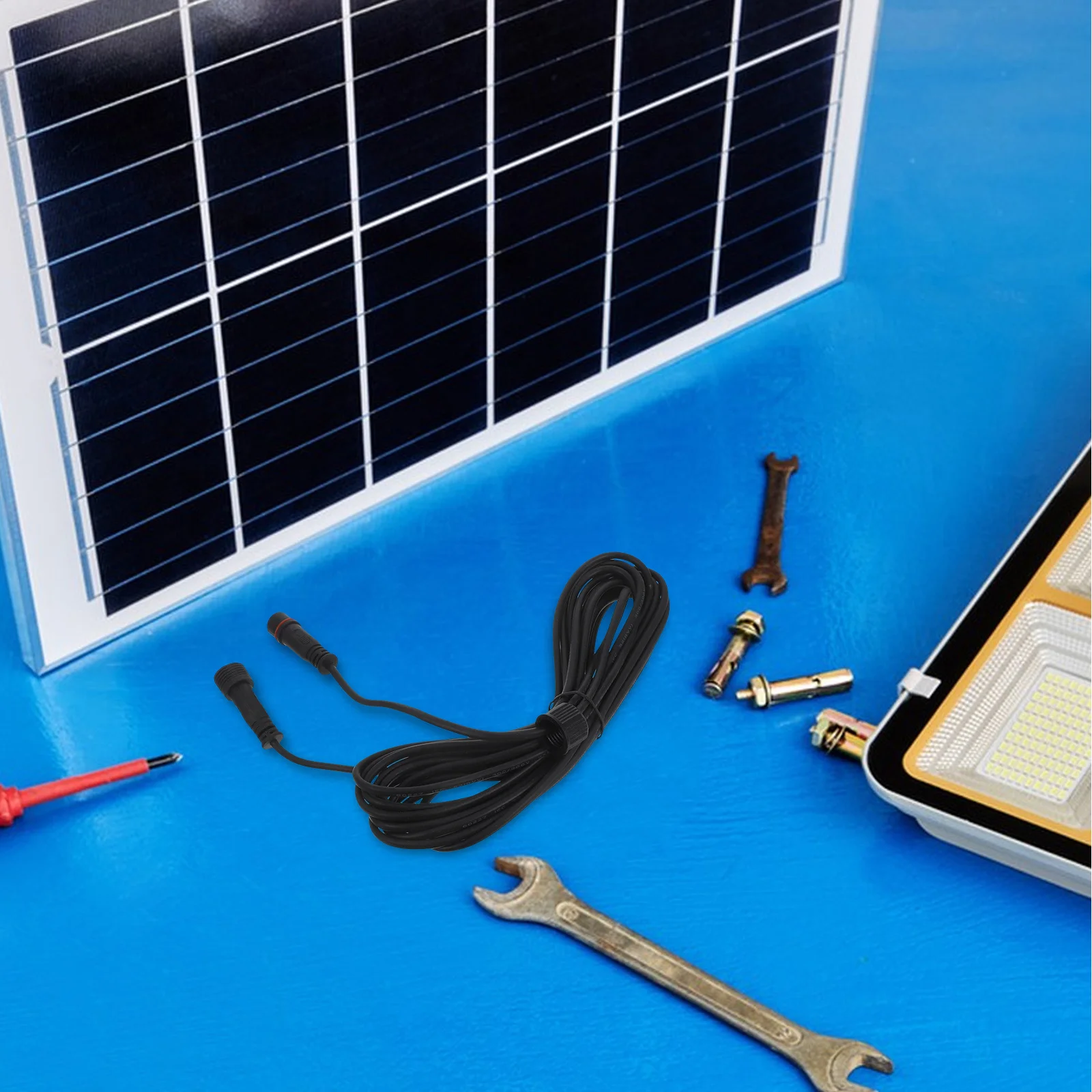 

1pc 5M Solar Light Extension Cable Waterproof Dual-Pin Connector For Garden Landscape Lighting Extension Cord Rope Power Cable