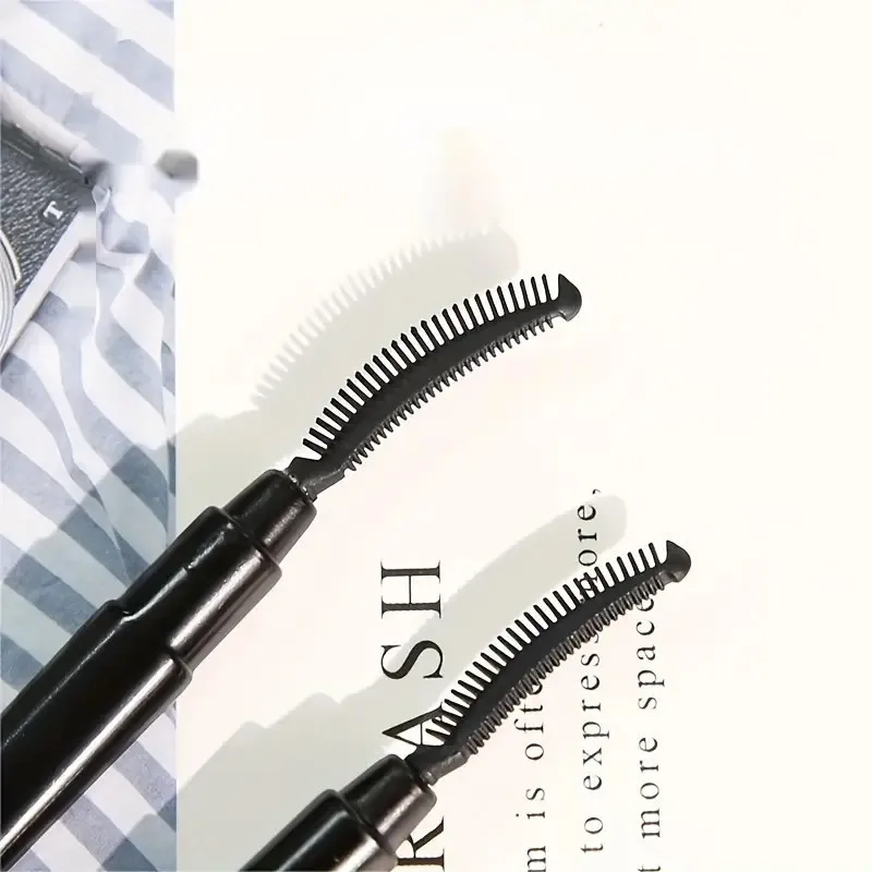Silicone Eyelash Brush Eyebrow Applicator Portable Lash Separator With Dust Protection Mascare Wands For Travel Makeup Tool - view 3