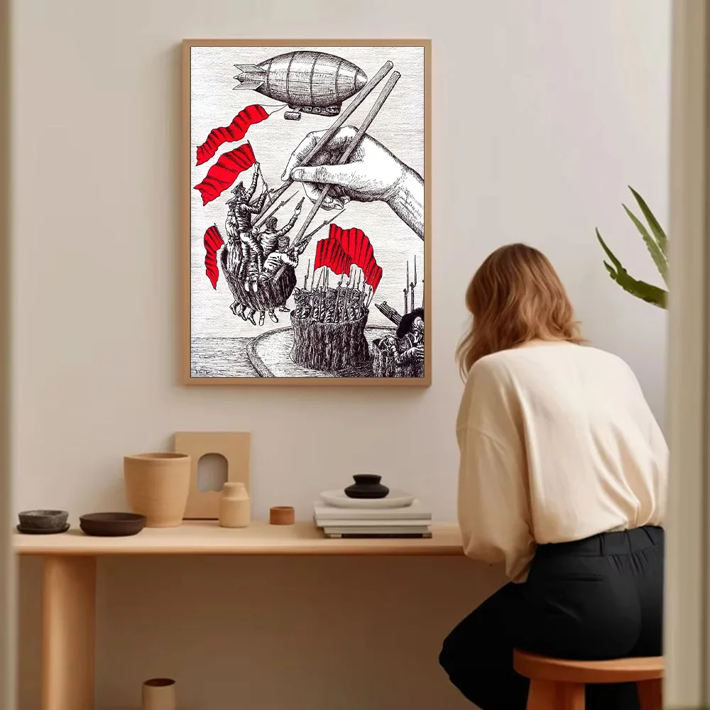 خمر مشهد معركة القرون الوسطى قماش طباعة الظلام الخيال الفن جدار ديكور القوطية الرعب المشارك ديكور المنزل غرفة الديكور #5