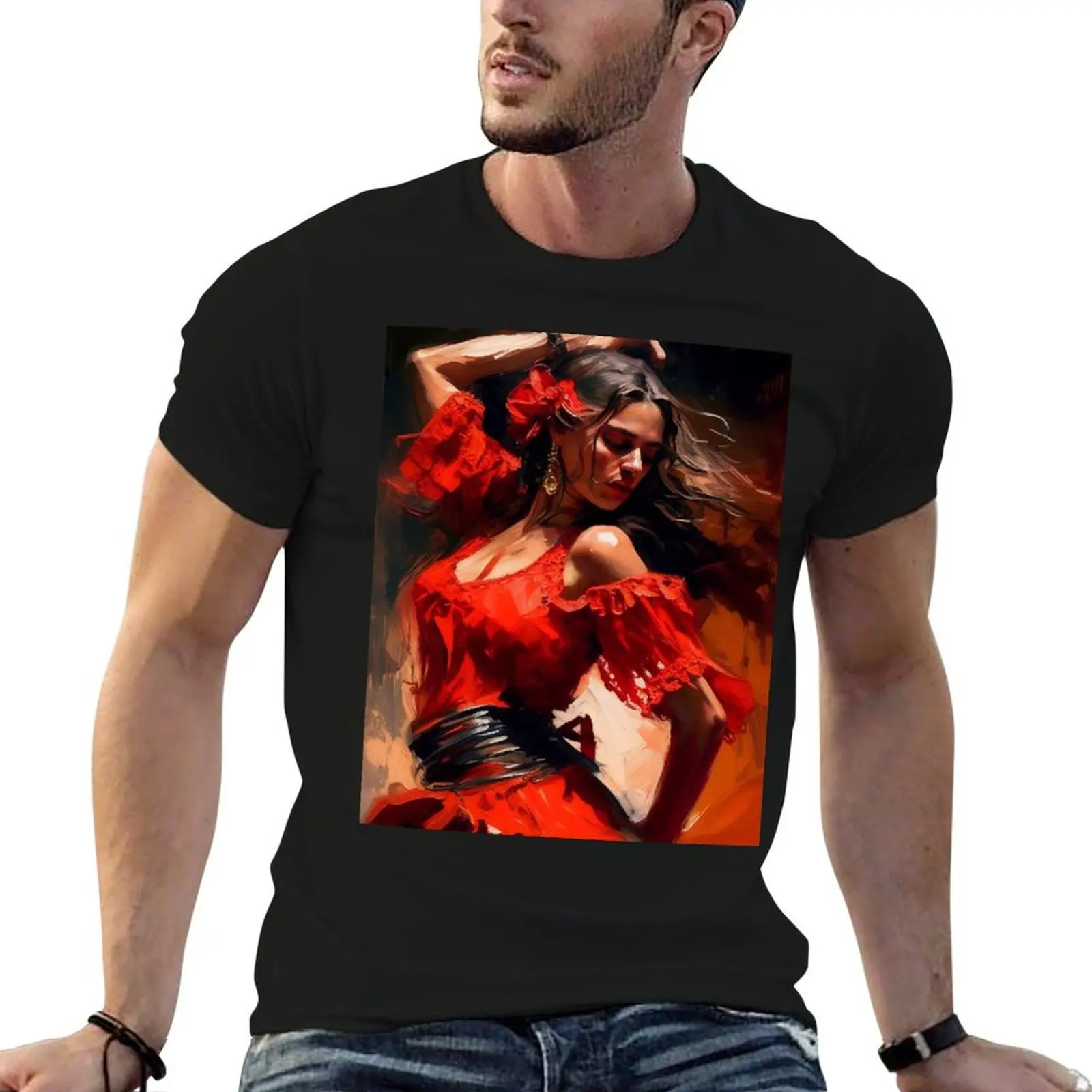 Passion of Flamenco T-Shirt cute clothes topping oversized t shirts for men