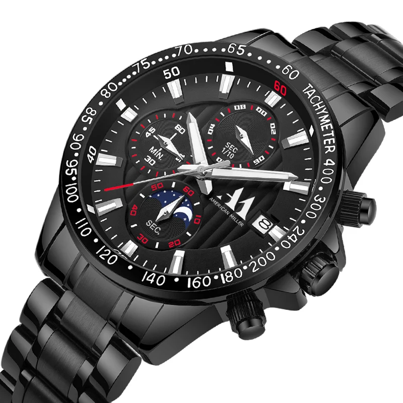 

Men's Watches Quartz Watch Multifunctional Chronograph Watches Mens Waterproof Luminous Pointer Watches Men reloj hombre watches