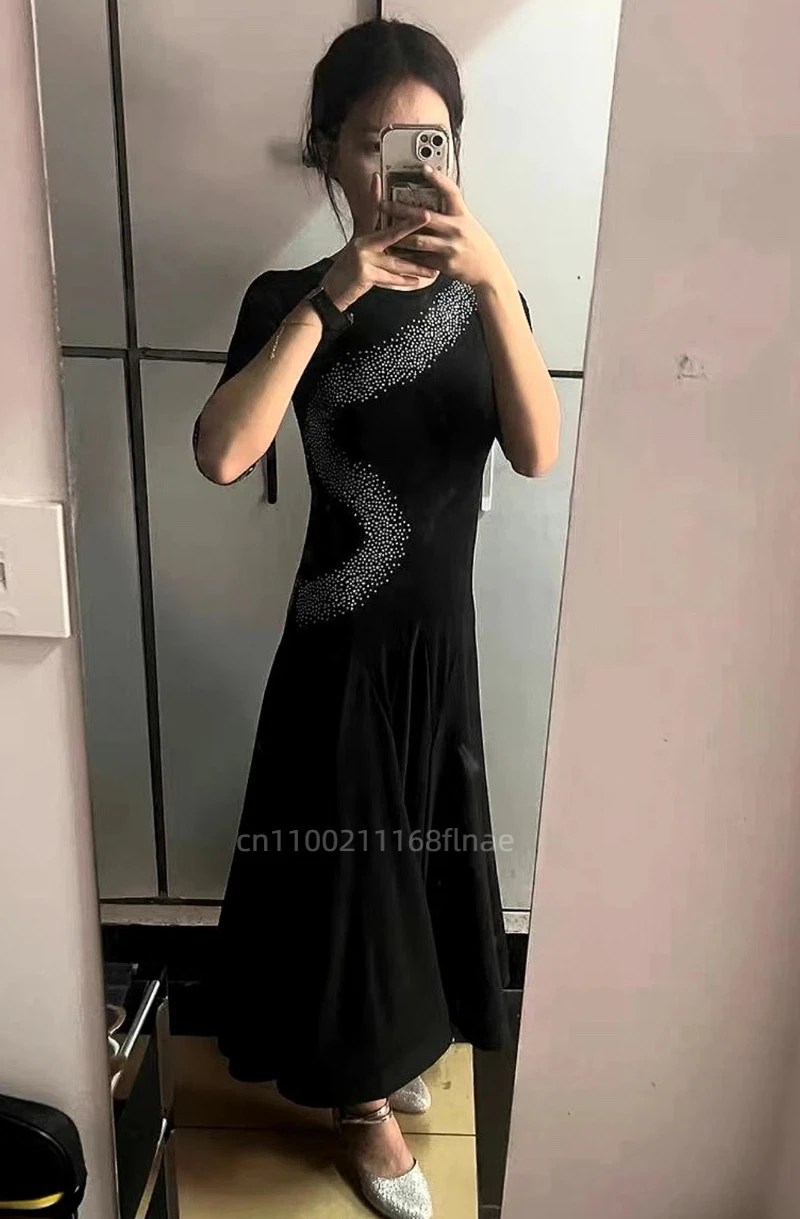 女性用ダンスホール モダンダンス衣装 パフォーマンス衣装 スタンダードタンゴ 練習用 カクテルパーティー ボールドレス ガールコスチューム