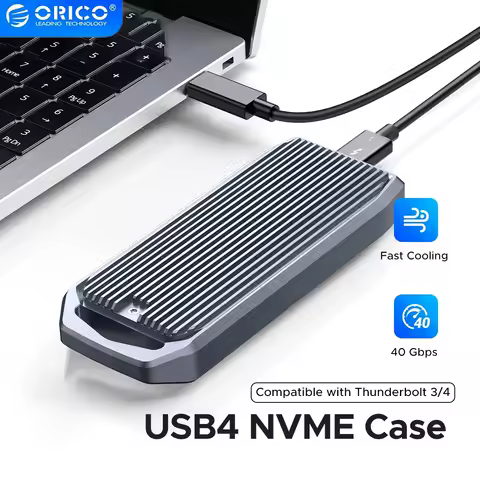 ORICO USB4 40Gbps USB4 M.2 NVMe SSD Enclosure PCIe4.0 NVME Case Aluminum Compatible Thunderbolt 3/4 Tool Free for Mac Pc laptop
