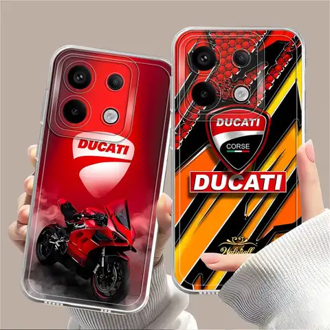 Soft Phone Cover Case for Xiaomi Redmi Note A4 14C 11S 9 9S 12S 10S 14 Pro Plus 13 12 13C 11 Motor-cycleS Racing DD-ucatieS