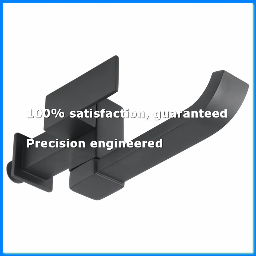 Bathroom Basin Faucet Wall Mounted Cold Water Faucet Bathtub Waterfall Spout Vessel Sink Faucet Mop Pool Tap -Black-A55K