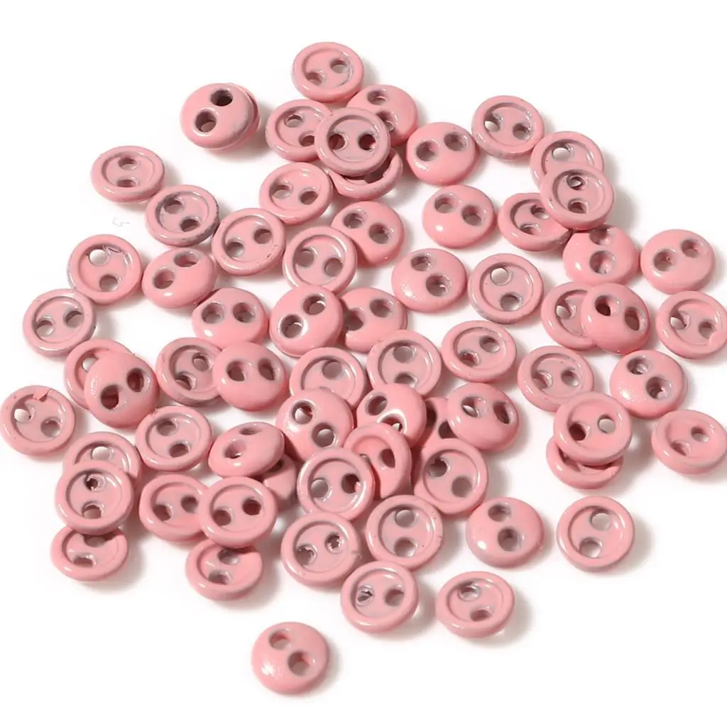 Candy Color 3/4/5 mm Scrapbooking Decor DIY  Clothes 2 Holes  Buttons Sewing Supplies Mini Buttons  Accessories