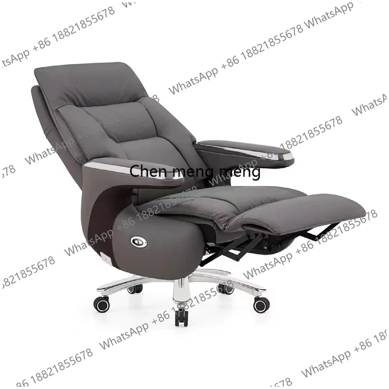 Reclining electric boss chair comfortable cowhide office computer office seat comfortable sedentary