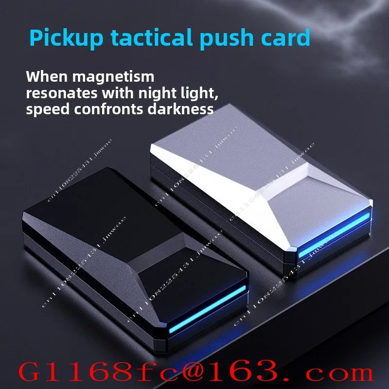 Magnetic Fingertip Paragraph Push Card Alloy Decompression Props