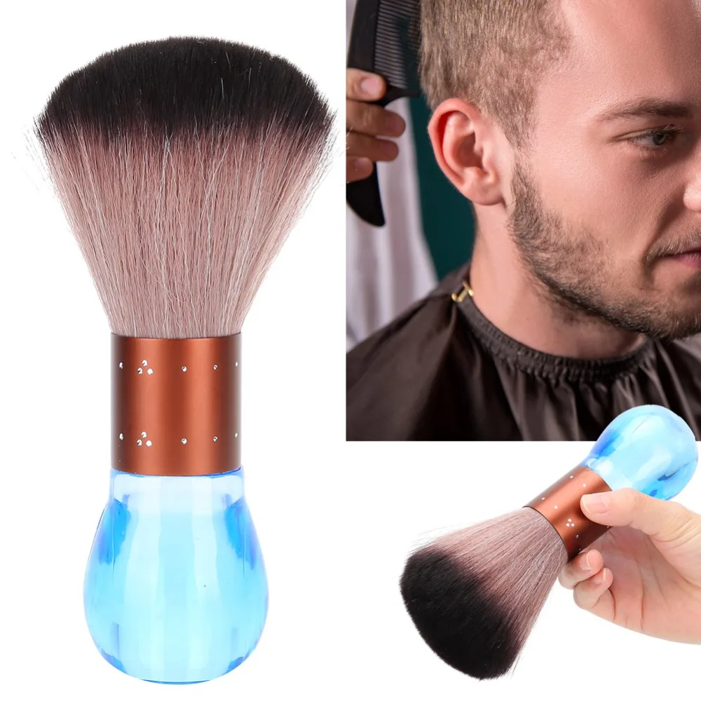 Soft Fiber Hair Dust Cleaning Brush Portable Professional Hair Sweeping Brush Reusable Efficient Neck Hair Removal Brush