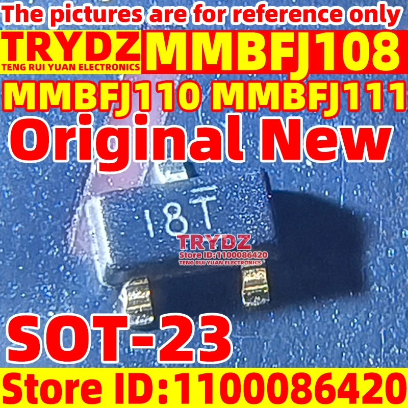 30-1pcs New MMBFJ108 MMBFJ110 MMBFJ111 SOT-23