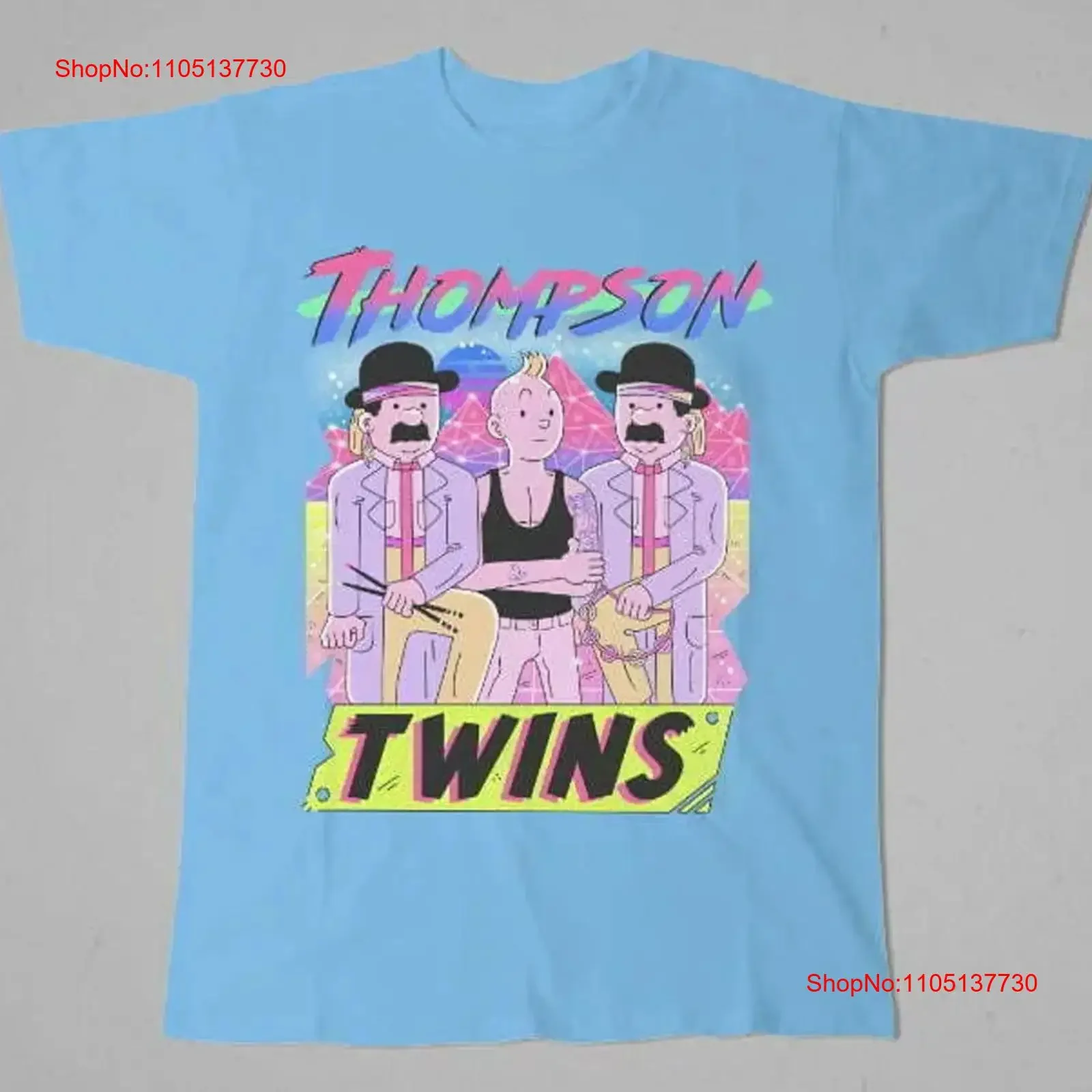 Thompson Twins band t shirt blue All sizes S to 345Xl 1U388 vintage Washed Breathable homme Stretched Comfortable streetwear