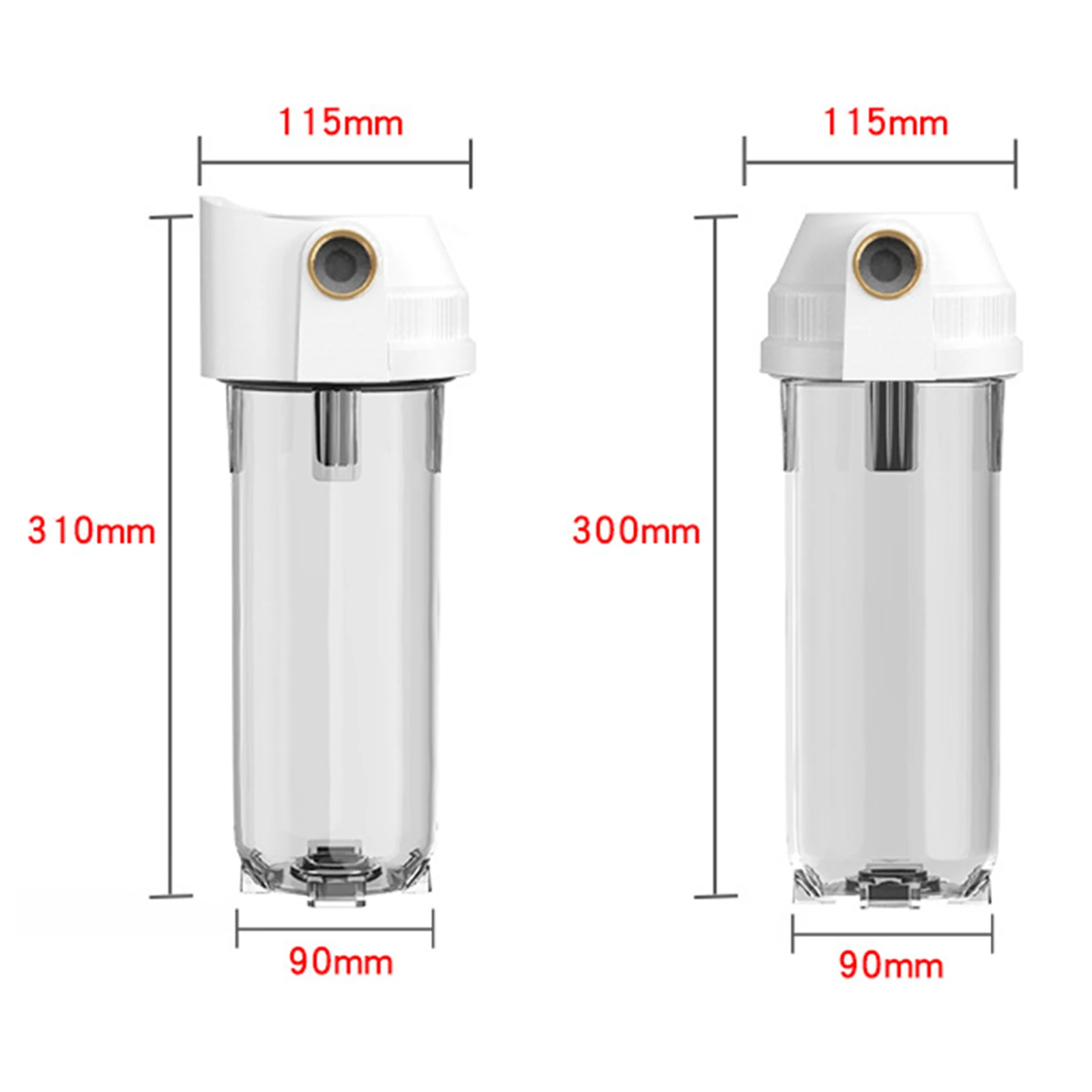 10 inch Explosion Proof Bottle Filter Replacement Transparent Home Appliance Water Filters for Water Purifiers Kitchen