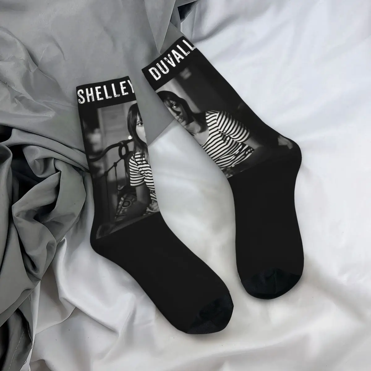 Harajuku Men's Women's Shelley Duvall Vintage Photo Style Socks Actress Product Football Socks Comfortable Best Gifts