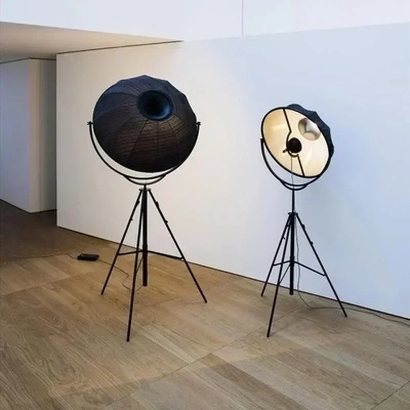 

Nordic Creative Fabric Lampshade Floor Lamp Living Room Study Studio Radar Satellite Tripod Led Light Modern Lighting Home Decor