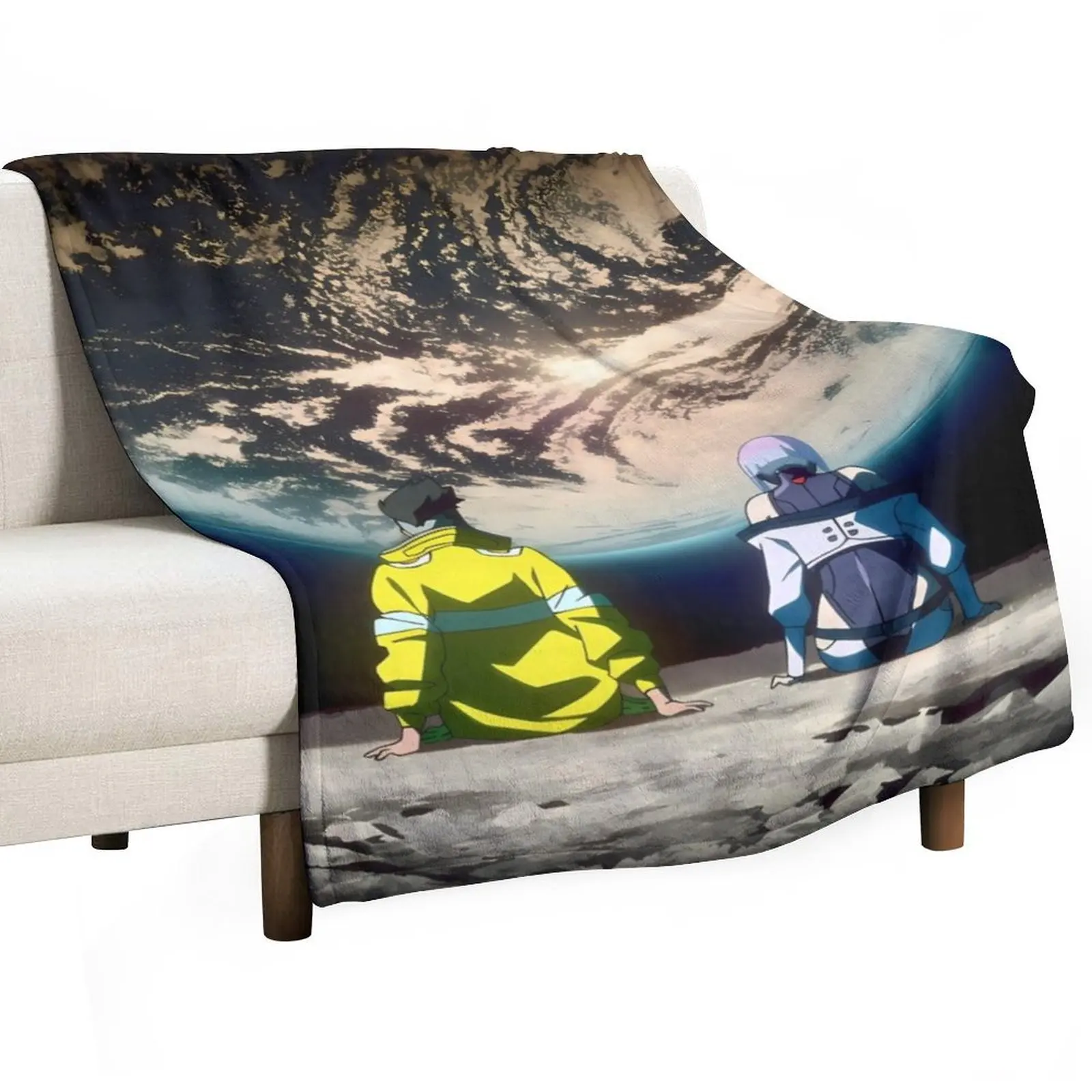 

Cyberpunk EdgeRunners Moon Lucy David Throw Blanket Camping Soft Beds Flannels Loose Blankets