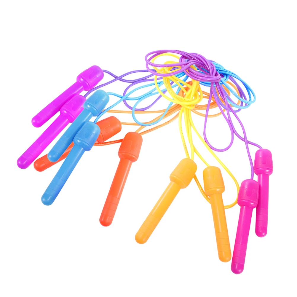 

5 Pcs Jump Rope Kids Adults Skipping Ropes Lightweight Comfort Handles Non Slip PVC Wear Resistant Anti Slip Quality