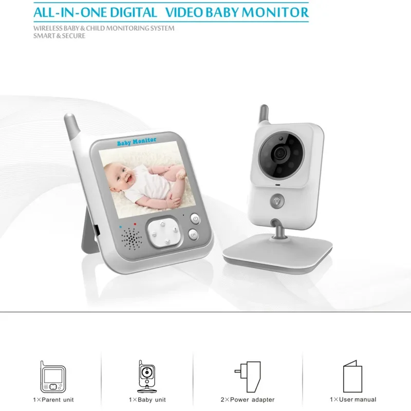 3.2 inch wireless baby monitor, baby caregiver, baby monitor factory wholesale cross-border new product explosion