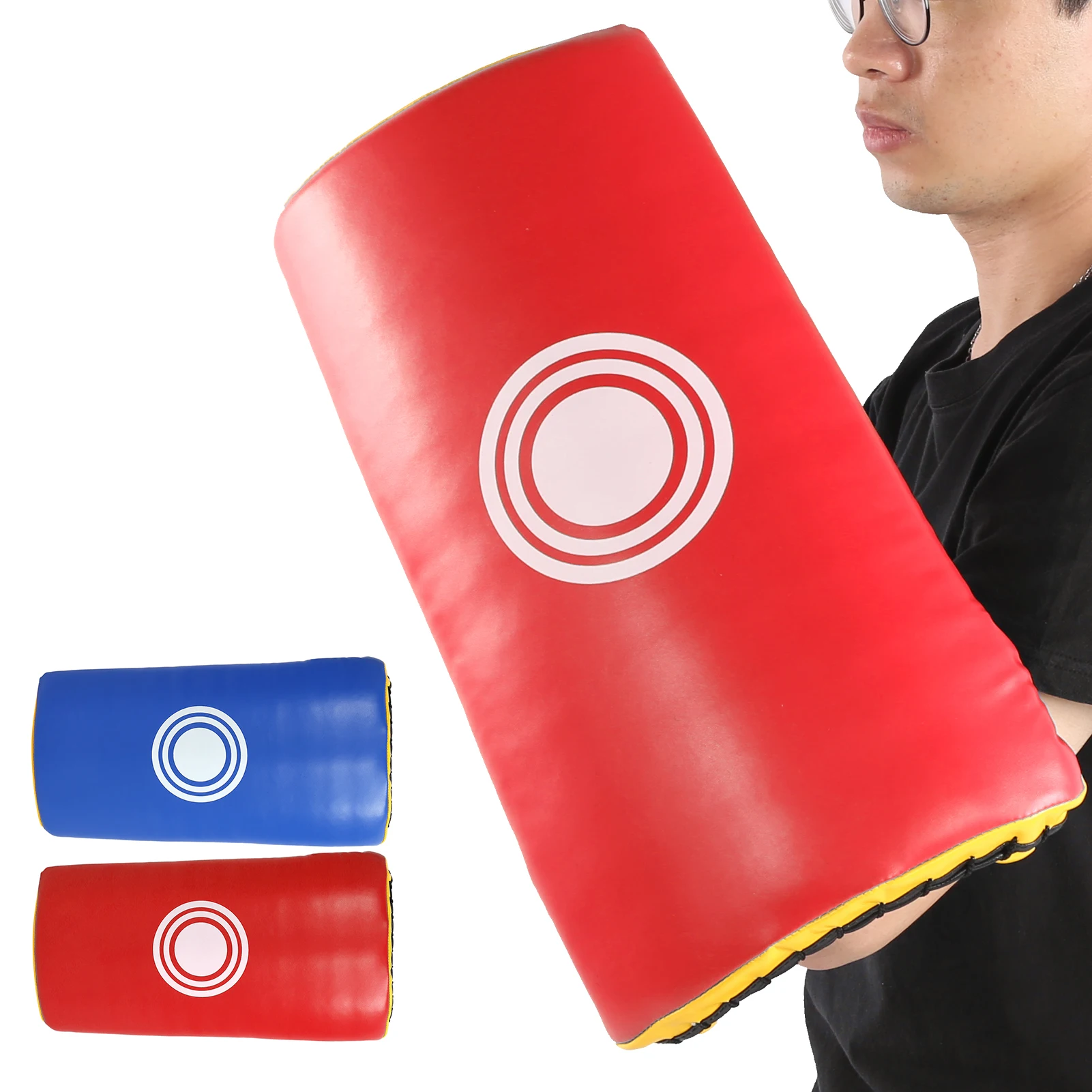 Fitness Taekwondo Kick Pad Punching Bag Boxing Mat Sandbag PU Leather Training Equipment Muay Thai Foot Target Strike Shield