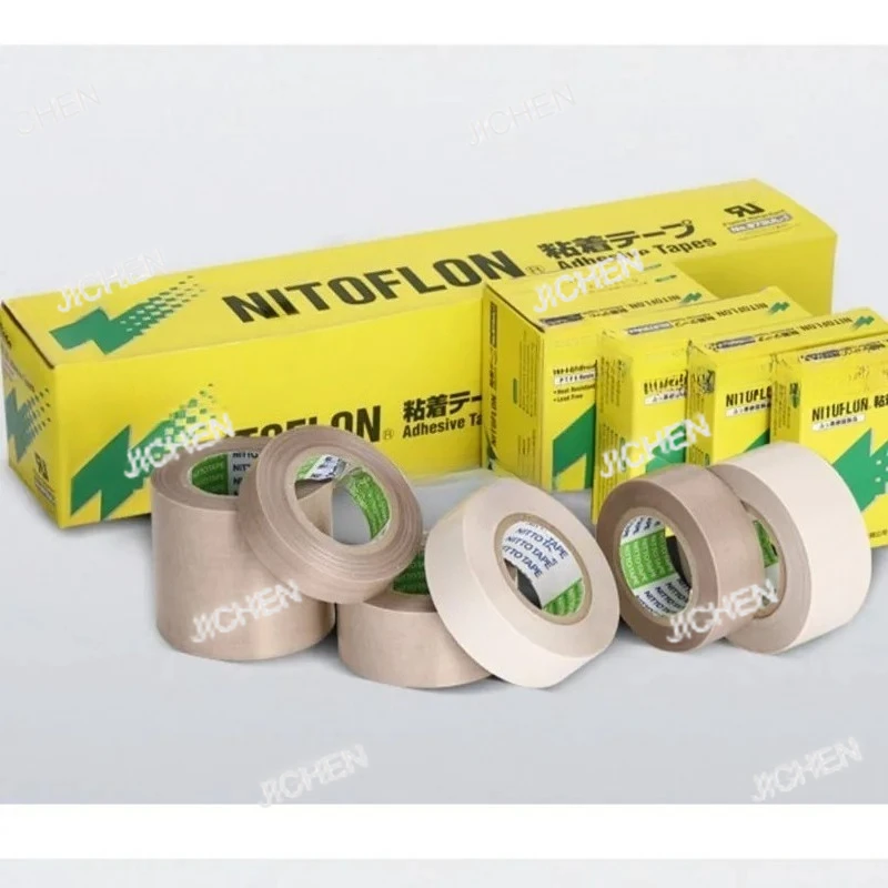 

13/19/25/38/50/100/300mm X 10m/roll T0.13/0.18mm for NITOFLON Fluoroplastic Glass Cloth TapeNo. 973UL-S.