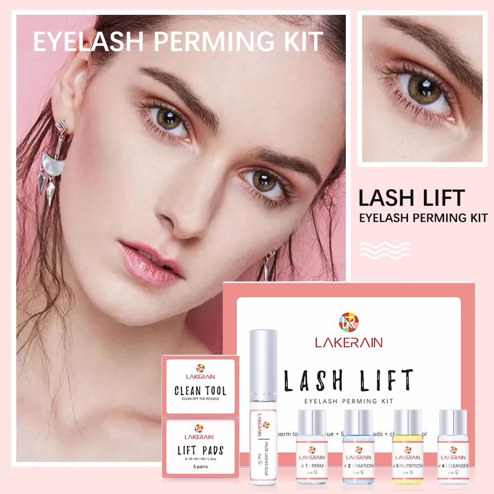 Lash Lift Kit Semi-Permanent Lasting Eyelash Lifting Perming Lotion Fixation Glue Curly Lasher Beauty Salon Home Use Pro Kit