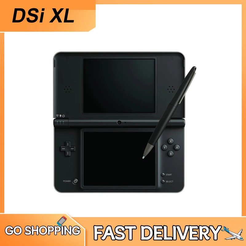 DSi XL - Refurbished from Original NDSi XL Handheld Game Console Dual 4.2-inch Screens New Shell 32GB 64GB 128GB with Stylus