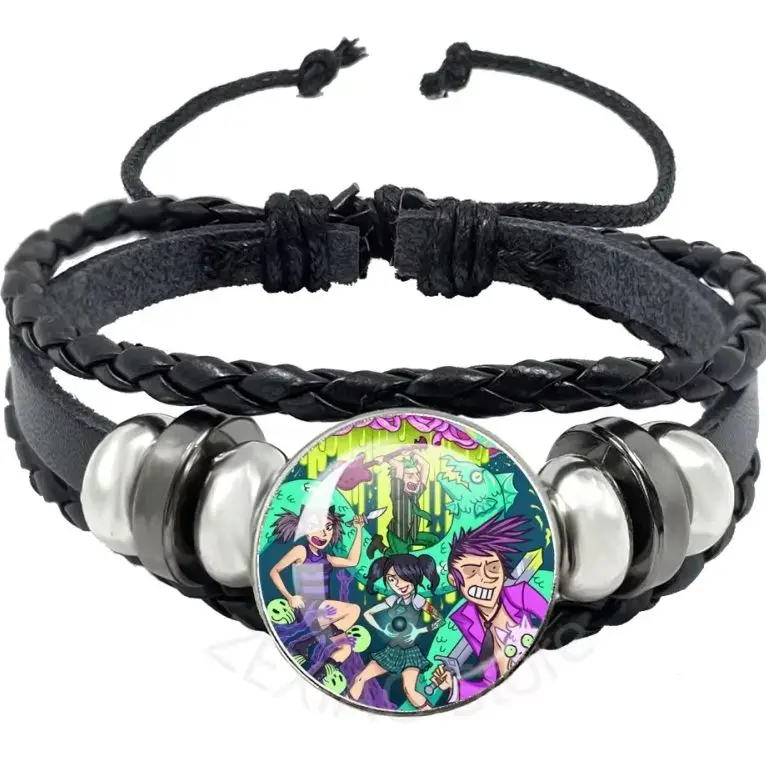 FRANKENSTEIN GIRLS Bracelet Msi Mindless Self Indulgence Jamie Hewlett Leather Bracelet Multi-Layer Woven Bracelet Jewelry