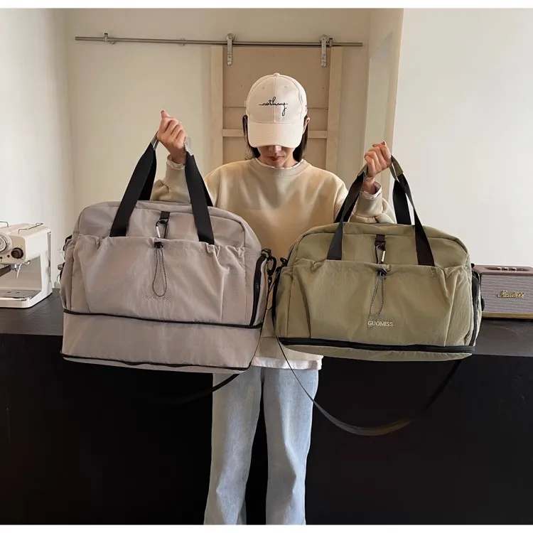 Waterproof Dry Wet Separate Gym Bag for Men Women Couple Travel Tote Expandable Simple Casual Duffle bags Дорожные сумки bolsas