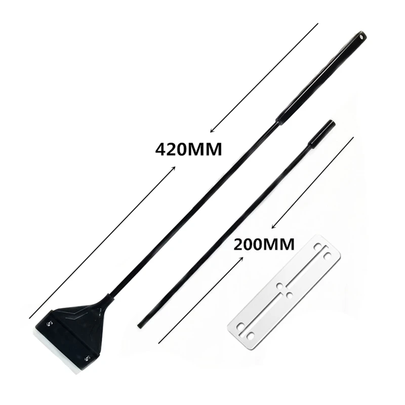 Aquarium Algae Scraper Fish Tank Cleaner Maintenance Glass Cleaner Scraper With Extension Rod And 10 Blades