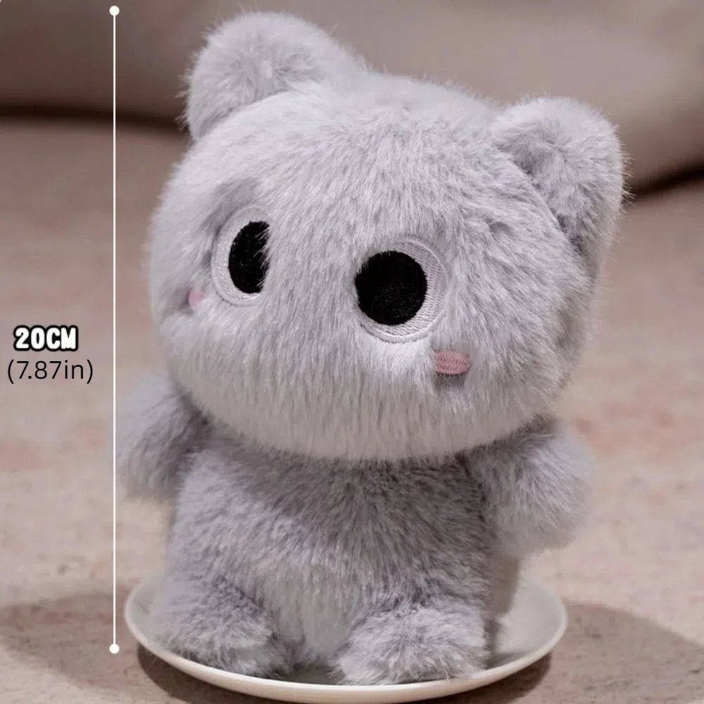 Gatinho siamês laranja gato boneca de pelúcia vaca gato preguiçoso ragdoll gato brinquedo de pelúcia recheado fofo boneca de gato heterocromático