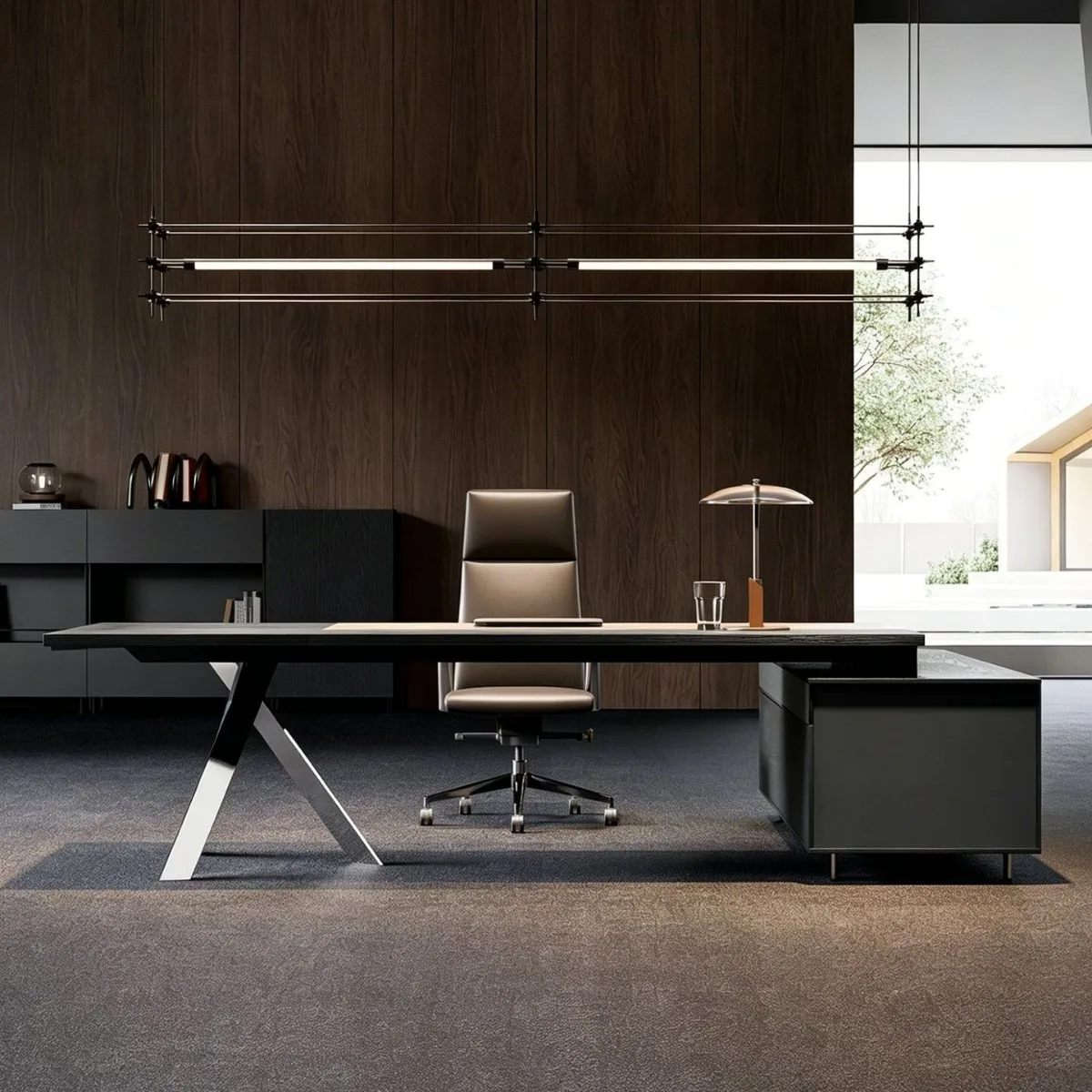 chairs are integrated with desks and chairs for the chairman's office chairs