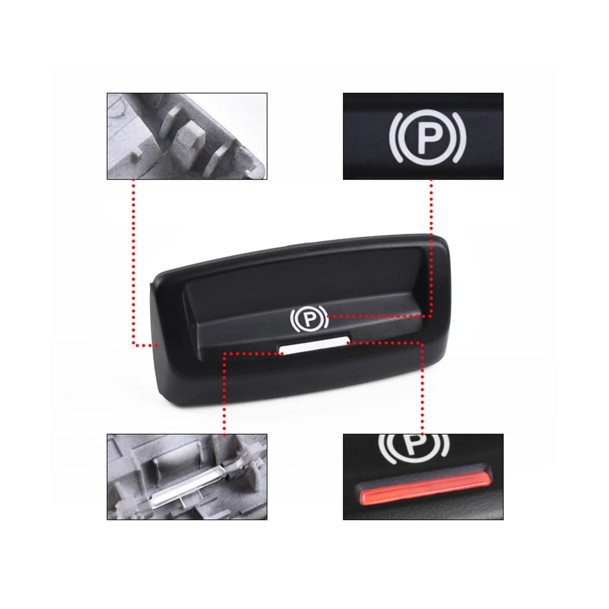 Bouton de déverrouillage électronique du frein de stationnement de voiture, Porsche Panamera 970 2010 2011 2012 2013-2016 970613251