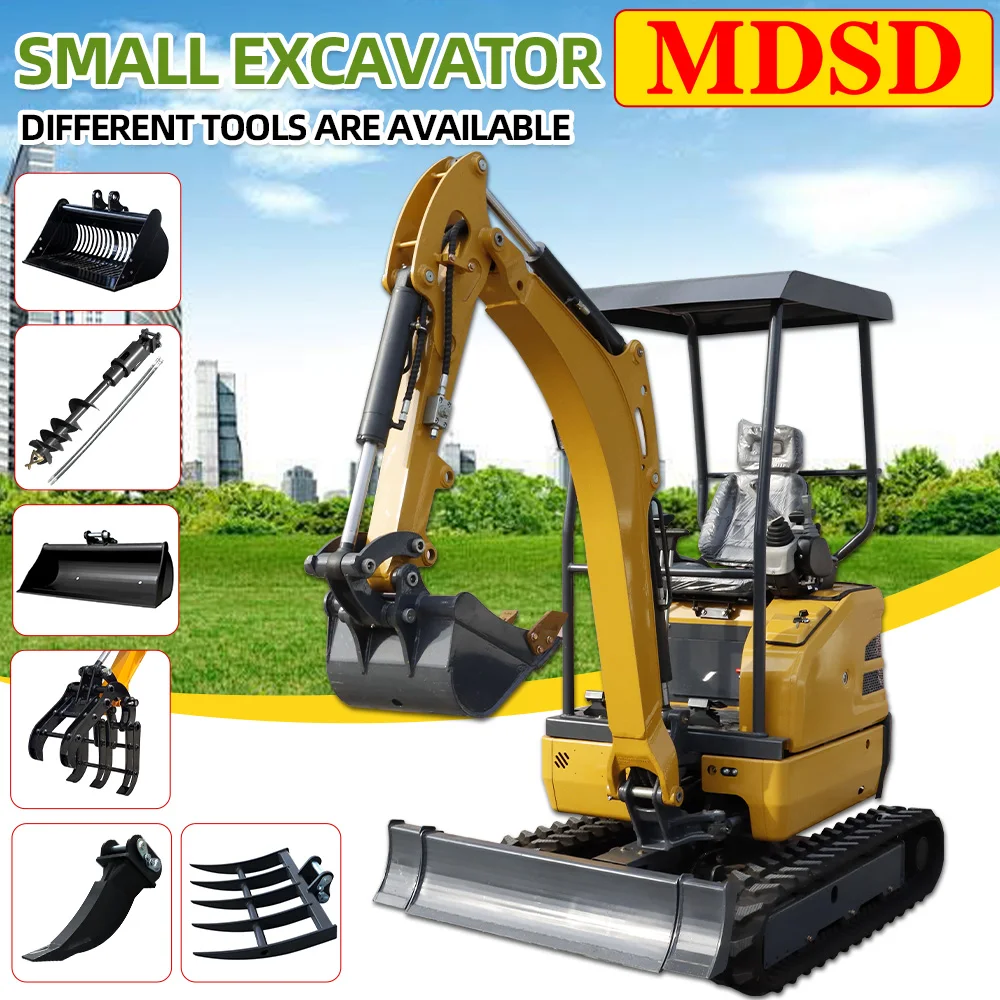 Для мини-гусеничного экскаватора Kubota, 2-тонный гидравлический многофункциональный мешок, маленький экскаватор, ферма и сад, использующий экскаватор по индивидуальному заказу