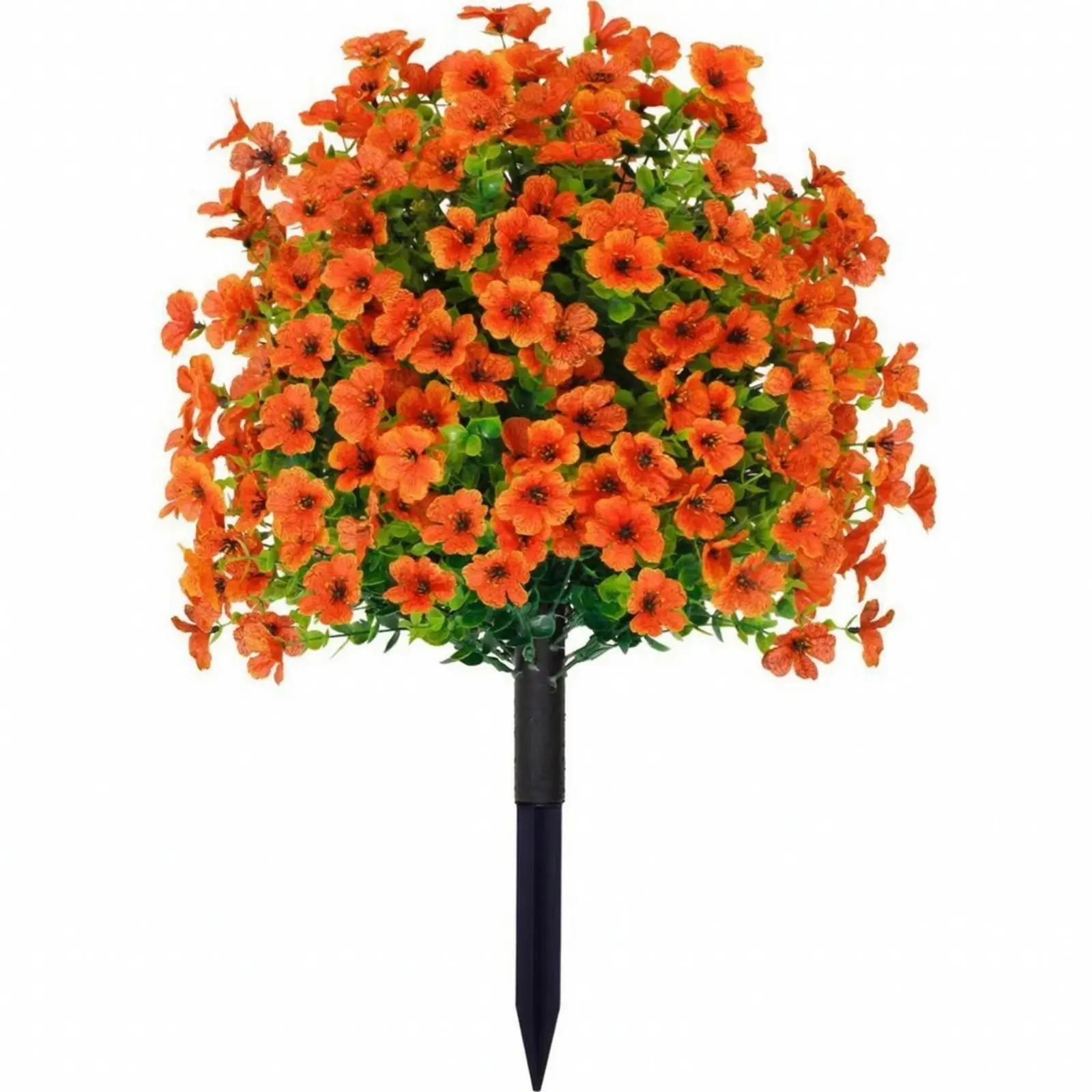 Lifelike Faux Eucalyptus Stem with Decorative Flowers for Garden Path and Entryway Styling