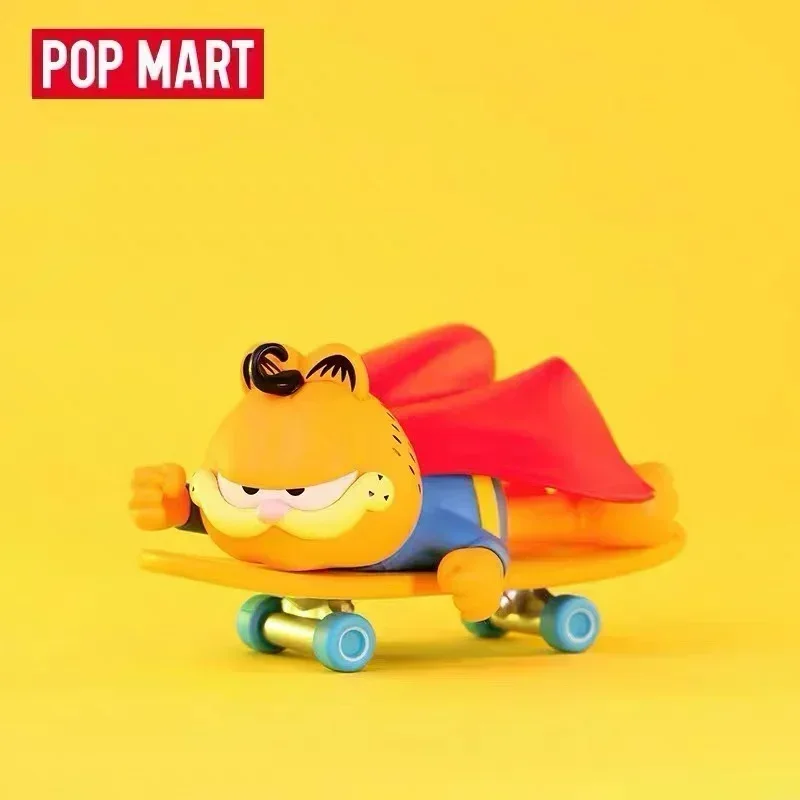 

POP MART Garfield Cat Daydream Series Mystery Box милая аниме-фигурка слепая сумка для догадок Коллекционная кукла орнамент подарок