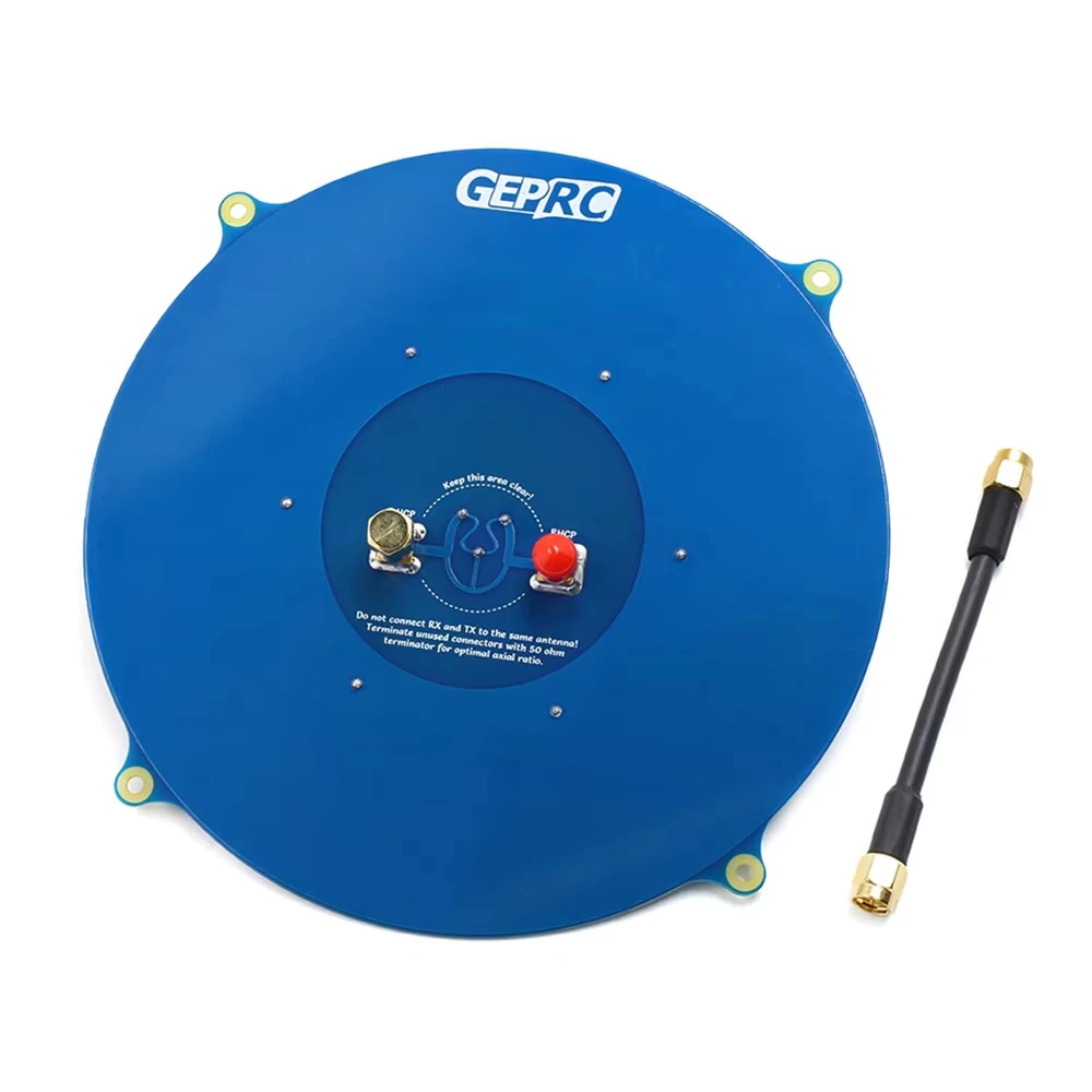 GEPRC 14DBI Triple Feed Array 5.8G FPV Antenna Circular Polarized RHCP LHCP SMA RP-SMA Long Range RC Drone Goggle