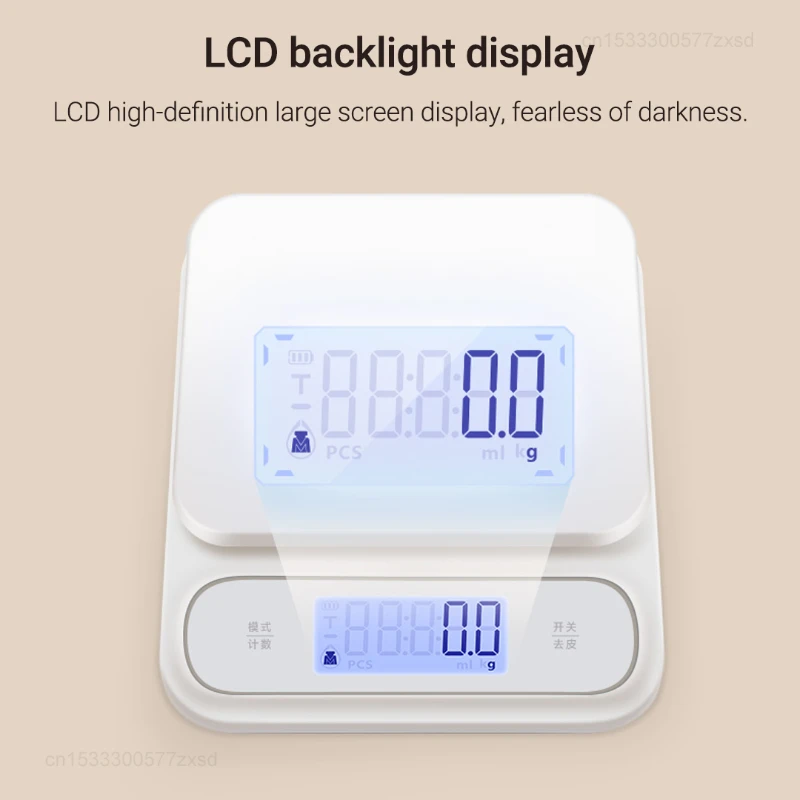 Xiaomi-SENSSUN balança eletrônica de cozinha, impermeável, LCD Backlight Display, doméstico, recarregável, pesando rapidamente, alta precisão