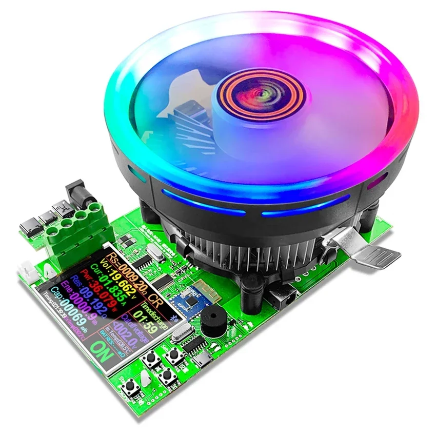 เครื่องทดสอบโหลดอิเล็กทรอนิกส์เครื่องทดสอบโหลดแบบ USB 0-200V 20A 180W ปรับได้โมดูลทดสอบความจุของแบตเตอรี่แบบคงที่