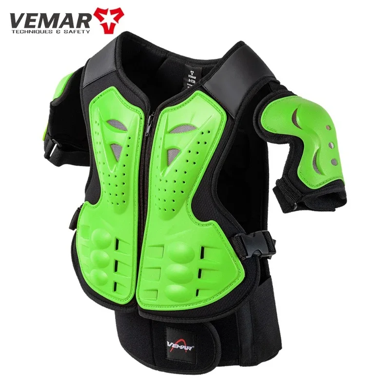 VEMAR﻿ Kids Motorcycle Riding Armor Moto Cycling Protective Gear Children Motocross Back Vest Chest Spine Shoulder Protector