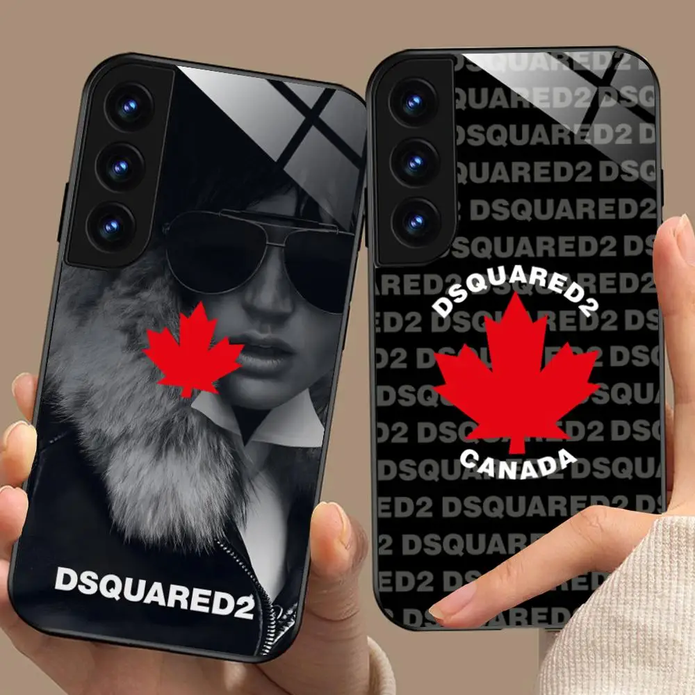 Fashion DSQ Phone Case for Samsung Galaxy A57 56 55 54 53 52 51 37 36 35 34 33 32 31 5G Glass Protective Cover